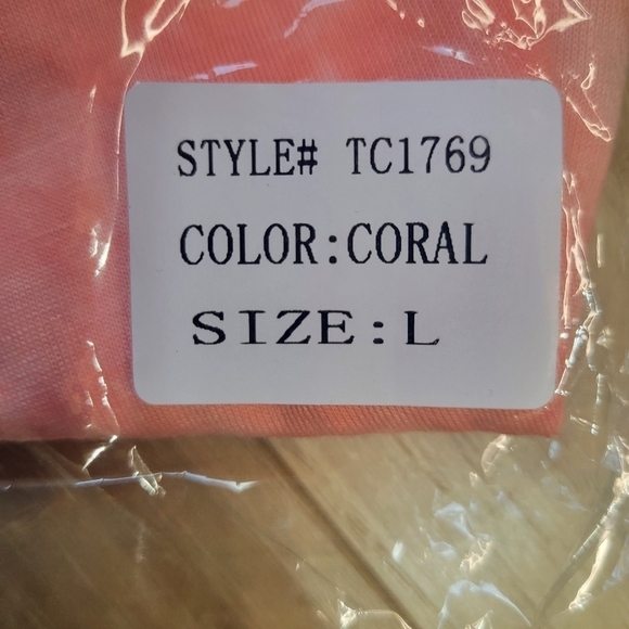 Peach High Waisted Tie Dye Shorts - Picture 9 of 10